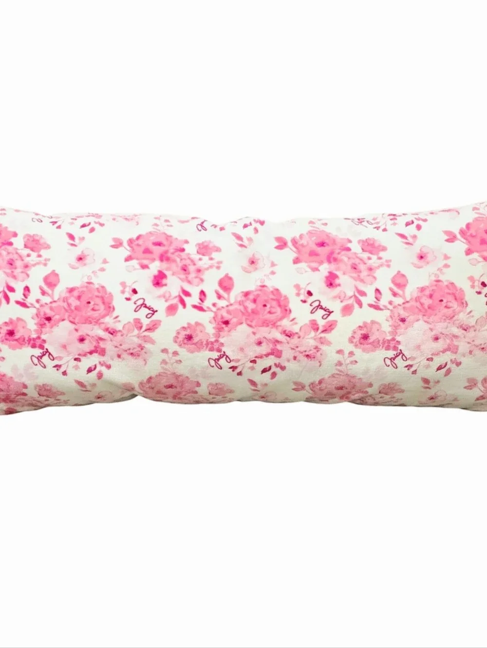 Juicy Couture Home Decorative Floral Print Plush Body Pillow